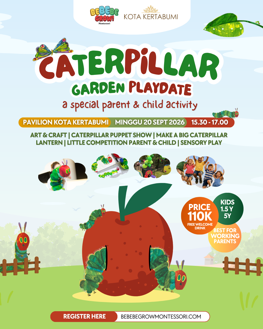 Weekend Playdate - Garden Caterpillar (Minggu, 20 September 2026)